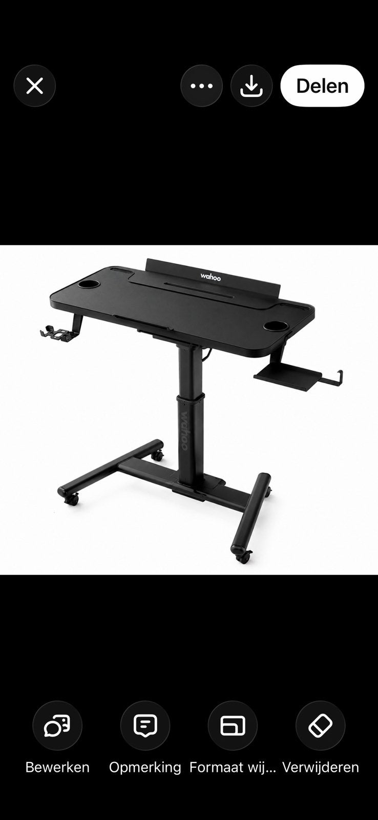 Wahoo Kickr Desk verstelbaar fiets bureau Nieuw, Ophalen of Verzenden, Nieuw, Hometrainer