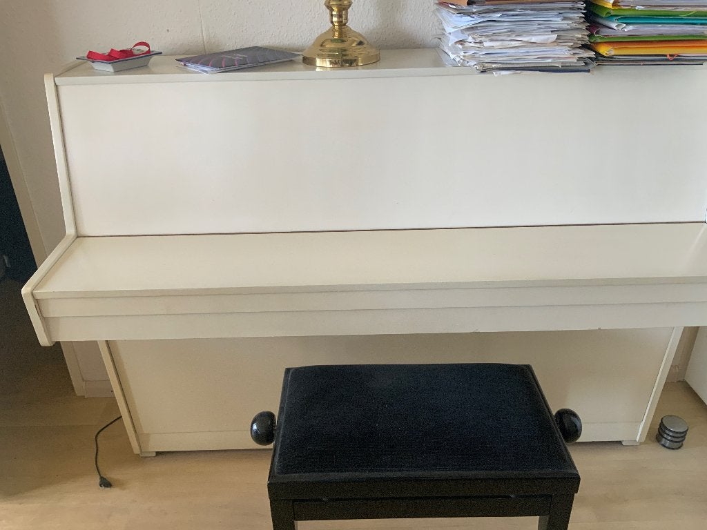 Piano, wit,, Ophalen, Gebruikt, Wit, Piano