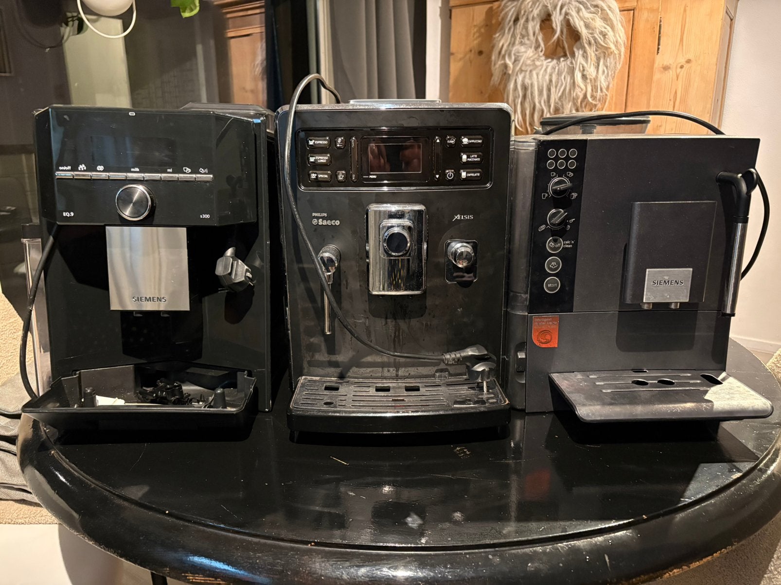 3x Espressomachine Siemens Saeco – T.e.a.b, Witgoed en Apparatuur, Koffiezetapparaten, Ophalen, Gebruikt, 10 kopjes of meer, Koffiemachine