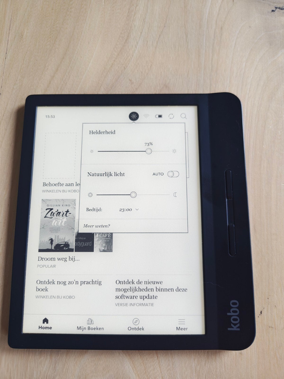 Kobo Libra h2o zwart 7 inch in nette staat, Ophalen of Verzenden, Zo goed als nieuw