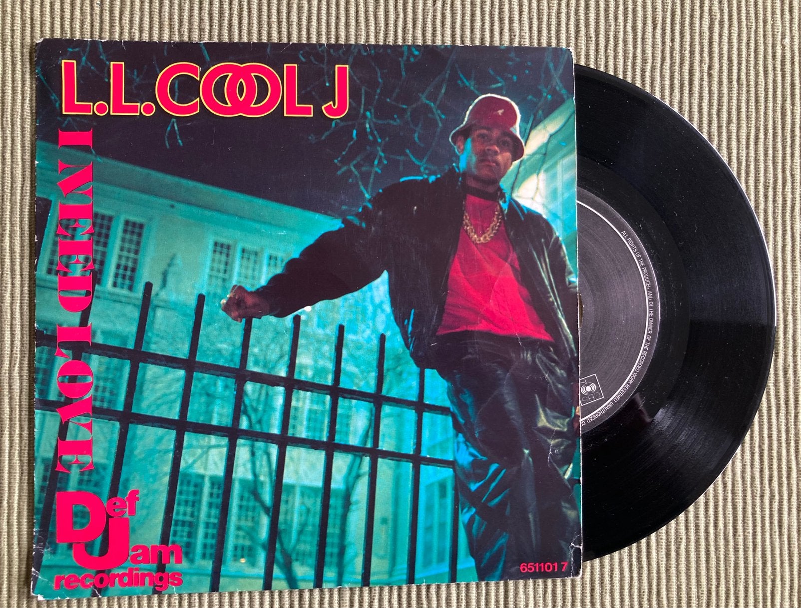 Vinyl single LL Cool J - I need Love, Gebruikt, 7 inch, Ophalen of Verzenden, Overige typen