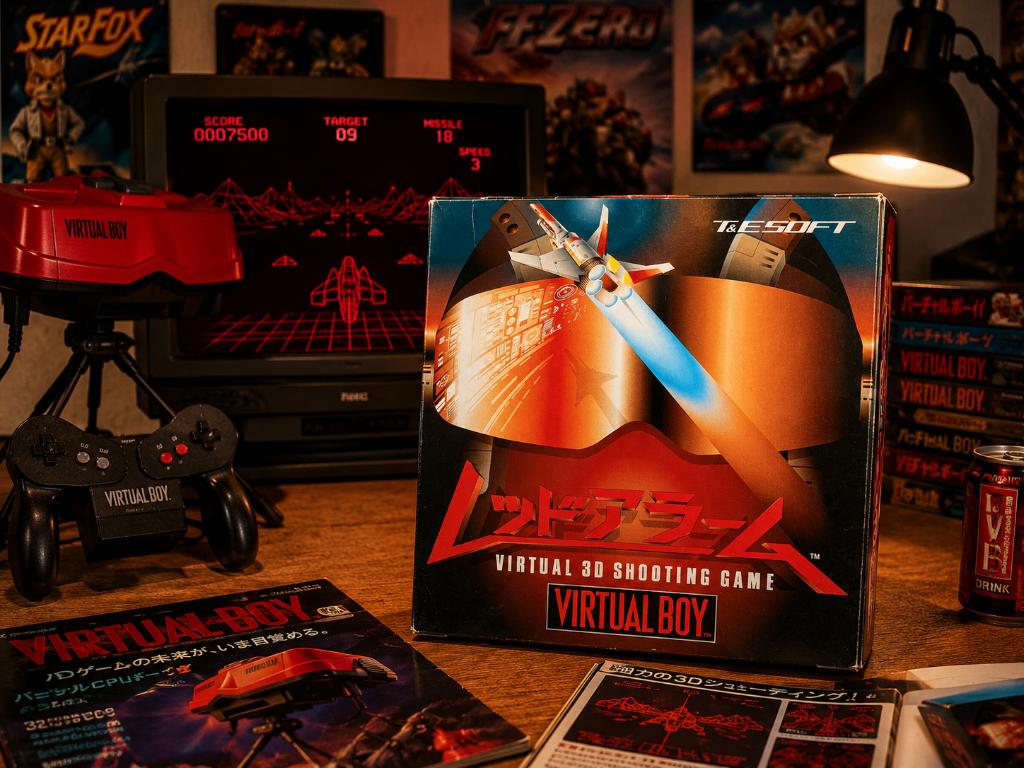 Virtual Boy - Red Alarm - JAP CIB Boxprotector, Spelcomputers en Games, Games | Nintendo Game Boy, Zo goed als nieuw, 1 speler