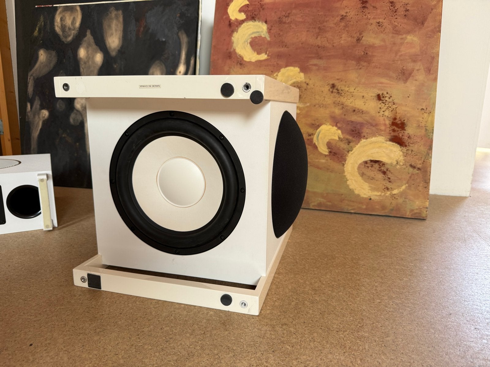 REL T1 Subwoofer 10inch actief en passieve woofer. 300W 18KG, Gebruikt, Subwoofer, Geschikt voor surround/home cinema, Ophalen