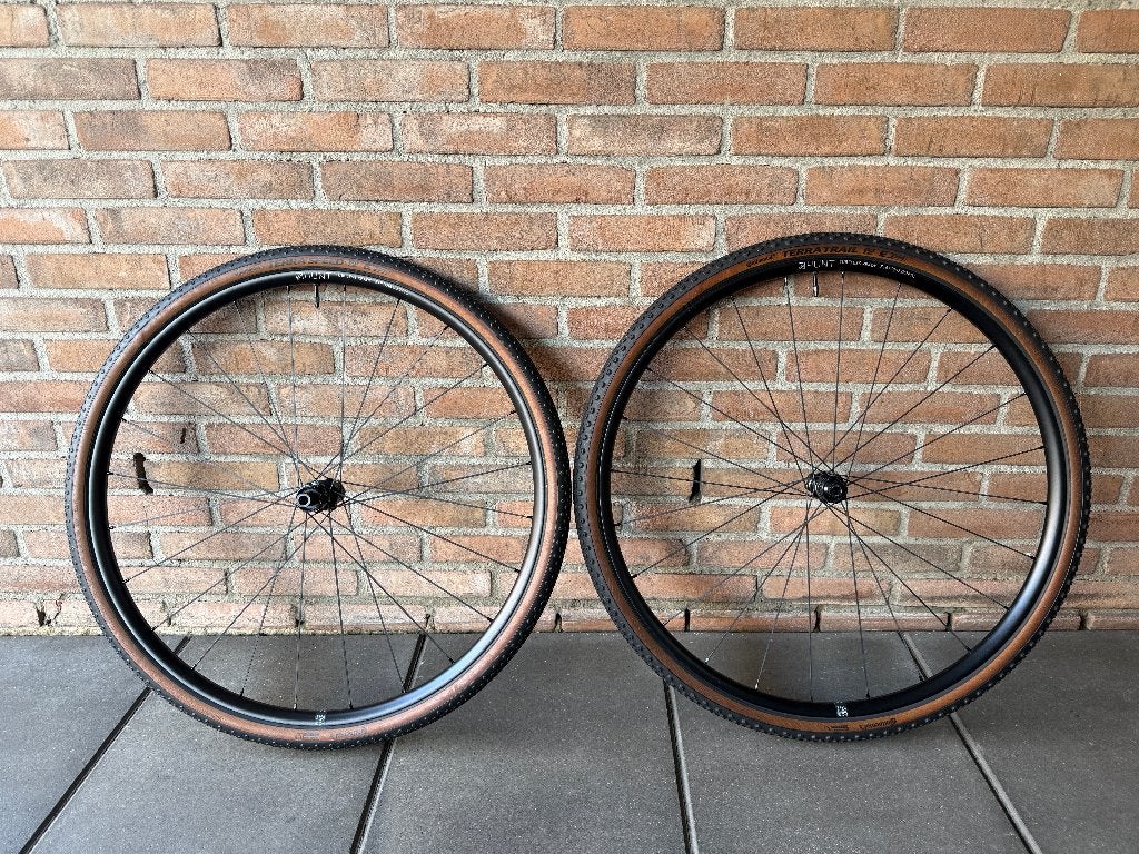 HUNT Gravel Wielset 1403g + Continental Speed en Trail, Fietsen en Brommers, Fietsonderdelen, Zo goed als nieuw, Gravelbike, Aluminium