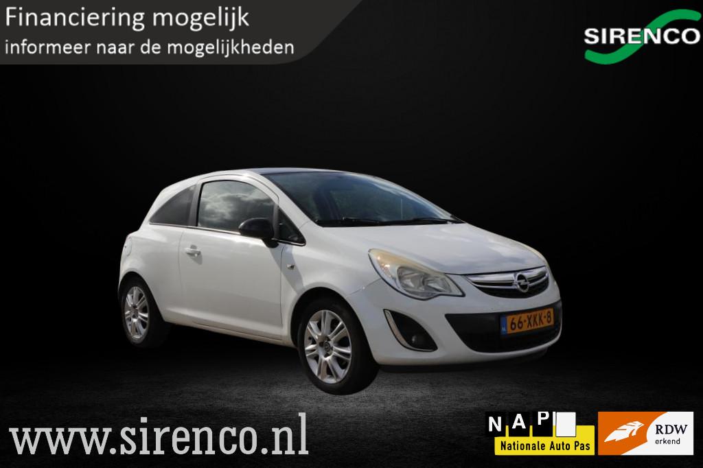 Opel Corsa 1.2 EcoFlex Anniversay Edition LPG | airco | navi, Voorwielaandrijving, Gebruikt, Zwart, 4 cilinders