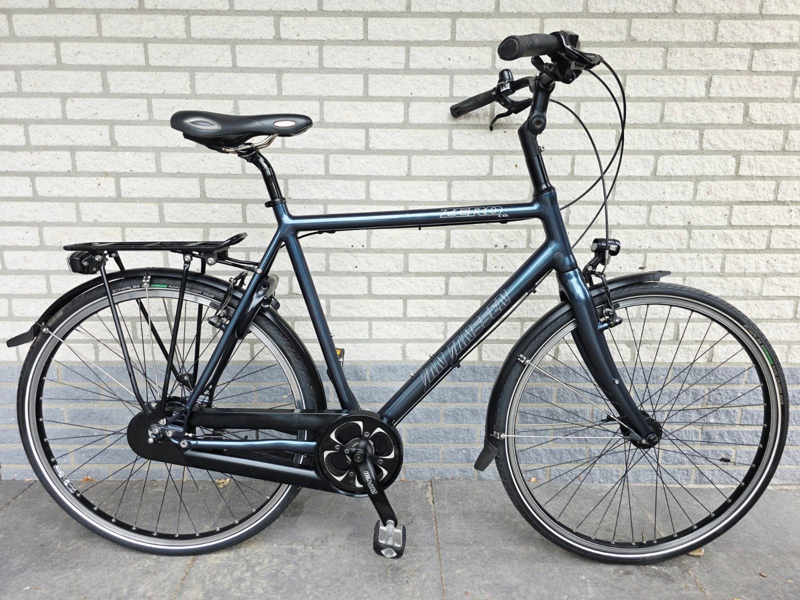 Jan Janssen Zero CO2 herenfiets 60 cm Alfine 8 rijklaar, Fietsen en Brommers, Gebruikt, Velgrem, 57 tot 61 cm, Ophalen