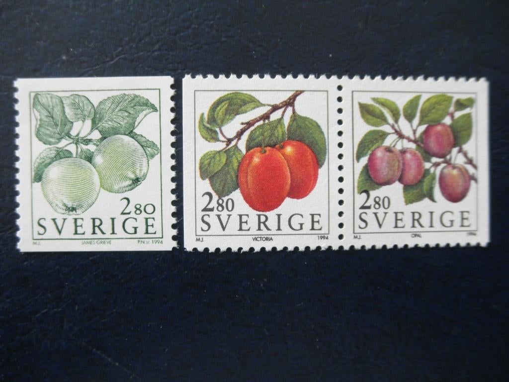 Postzegels Zweden 1994 vruchten - cat.w. € 1,80 postfris., Ophalen of Verzenden, Zweden, Postfris
