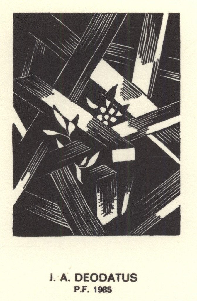 0076 Ex Libris Nederland : Jan Deodatus, 1984, Verzenden, Ex libris