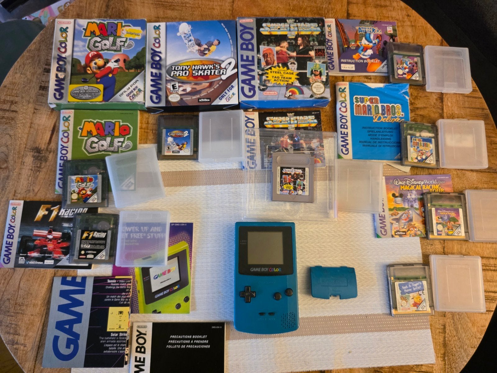 Game Boy Color met 8 spellen en accessoires, Spelcomputers en Games, Gebruikt, Overige genres, 1 speler, Ophalen of Verzenden