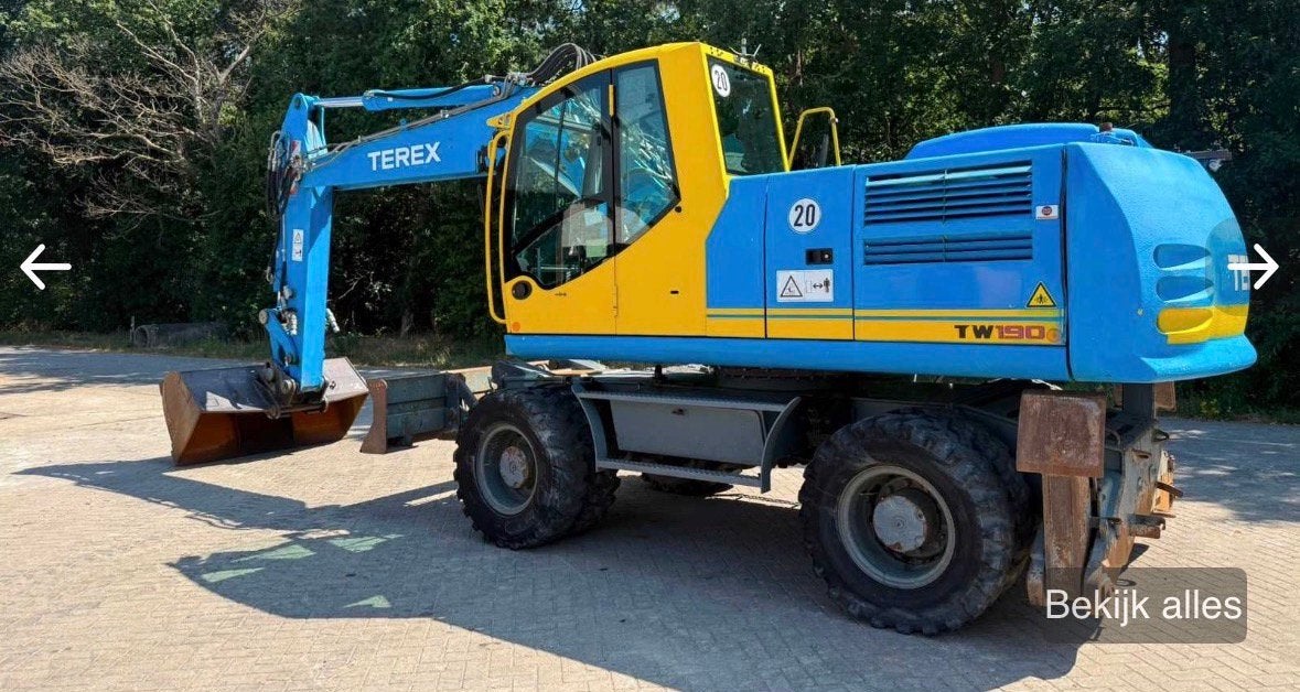 Mobiele kraan / graafmachine, Ophalen, Graafmachine
