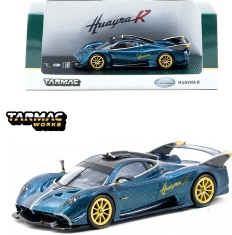 Tarmac Works Pagani Huayra R, turquoise carbon fiber, Www.rubensmodelautos.nl, Auto, Nieuw, Ophalen of Verzenden