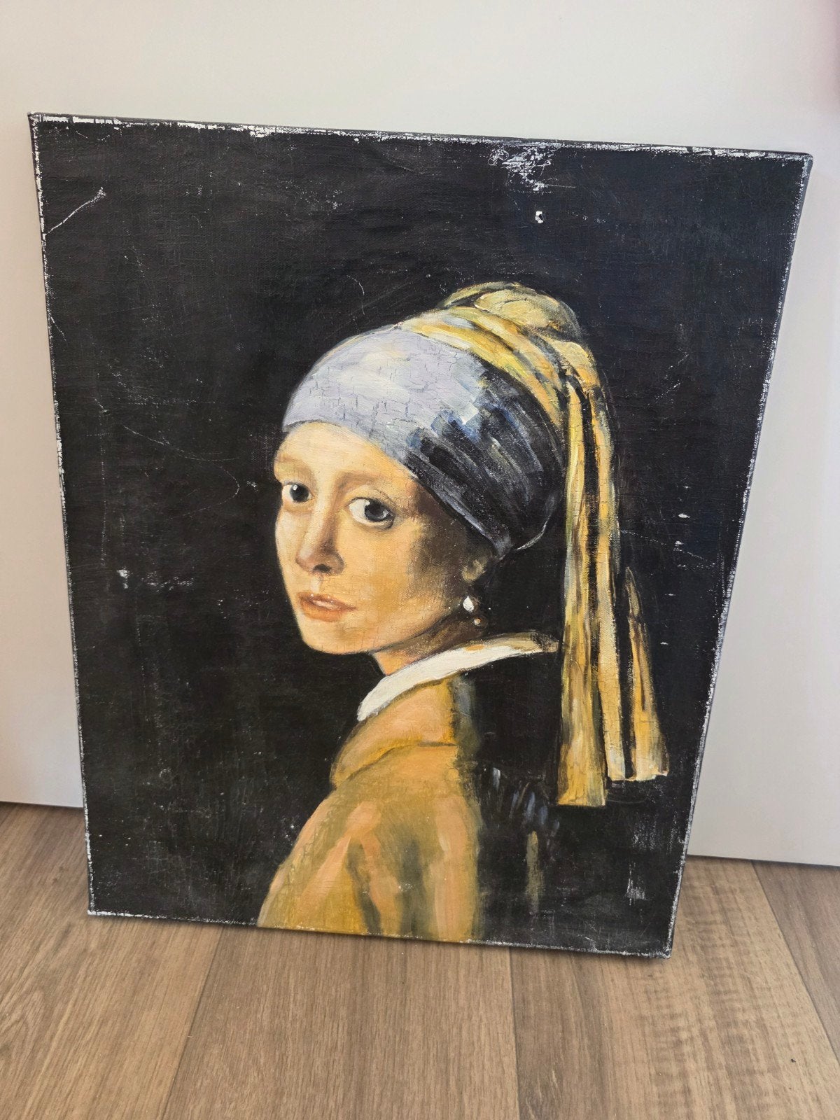 Meisje met de parel, Huis en Inrichting, Ophalen of Verzenden, 50 tot 75 cm, Schilderij