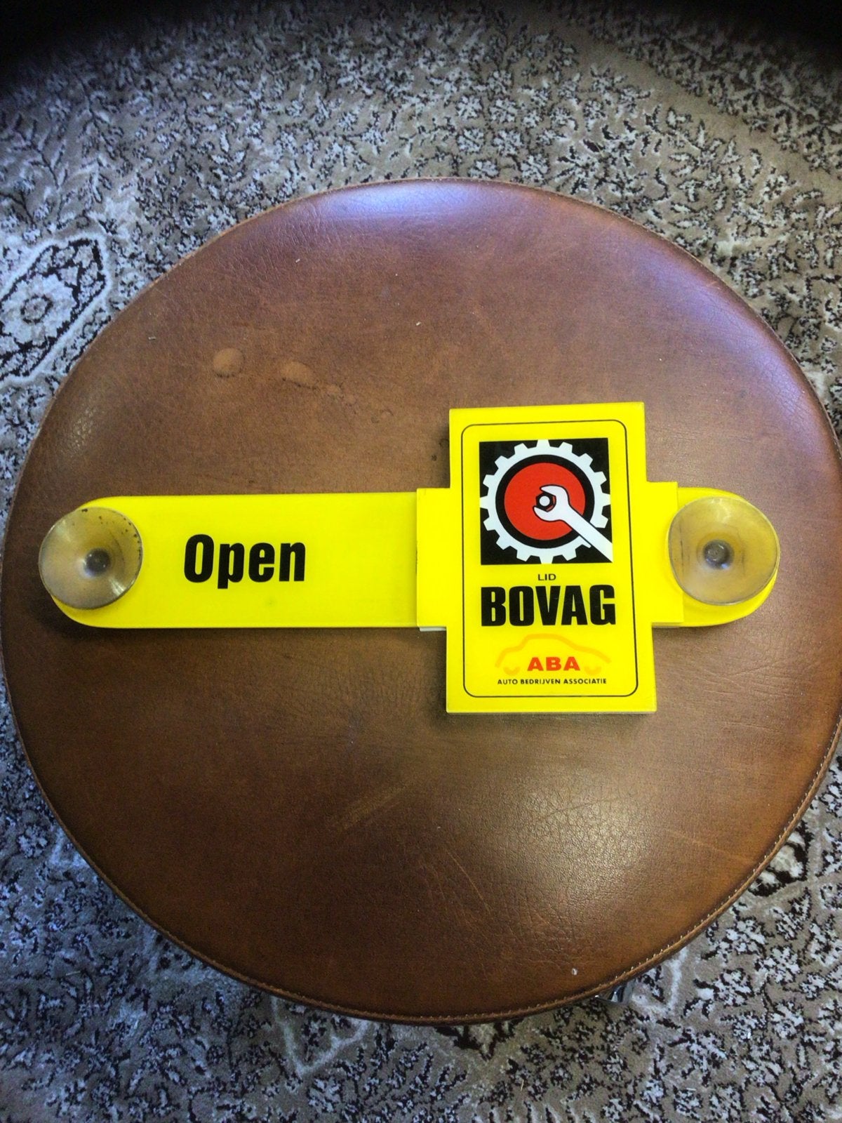 BOVAG Raamhanger: Open/Gesloten/Tot ziens!, Ophalen of Verzenden, Zo goed als nieuw, Reclamebord