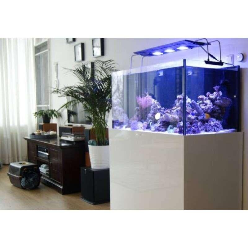 aquaja diamond 400 zee zoet aquarium met meubel en kap, Ophalen, Inclusief deksel, Zo goed als nieuw, Leeg aquarium