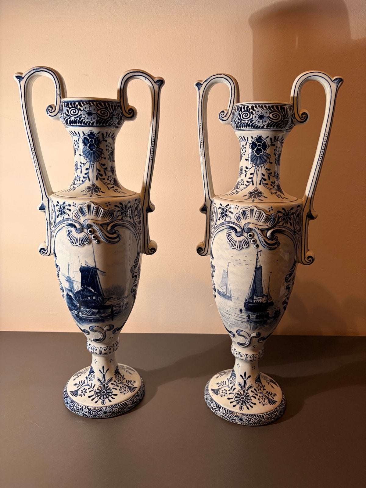 Antieke Delftse Vazen Petrus Regout & Co. (1890-1915), Ophalen of Verzenden