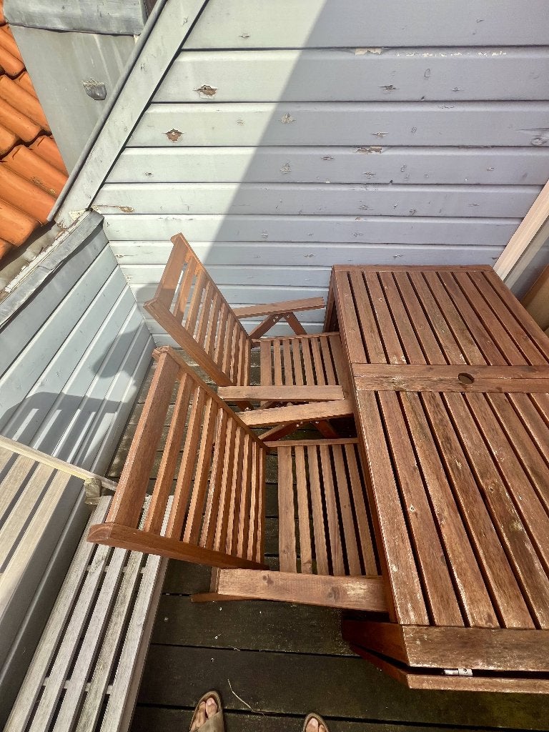 Foto 4 van IKEA ÄPPLARÖ inklapbare tuintafel met 2 stoelen