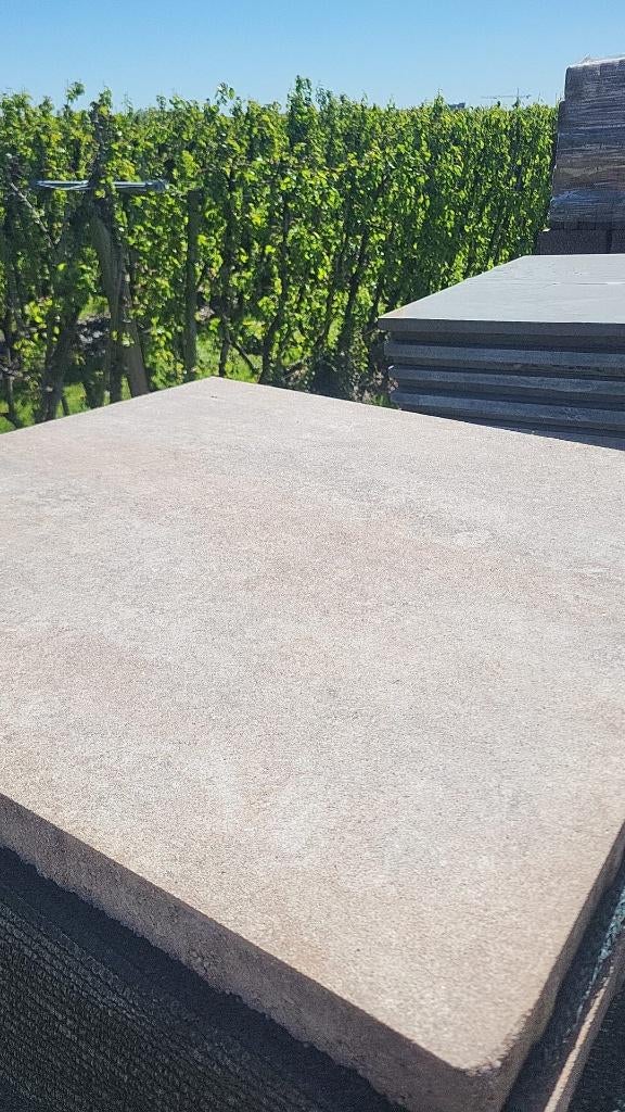 Restpartij 5 stuks 80x80x4cm beton kilimanjaro, Tuin en Terras, Tegels en Klinkers, Ophalen, Nieuw, Minder dan 5 m², Beton