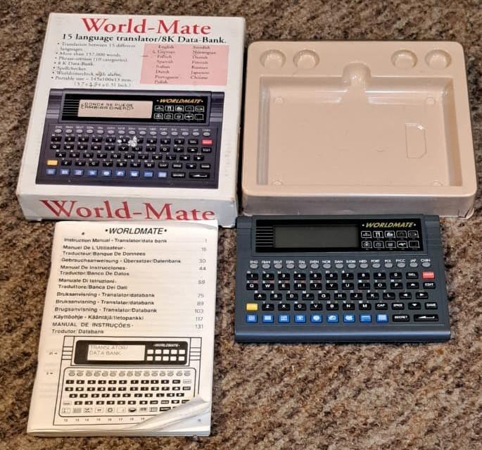 WORLD-MATE STYLE NO 298 15 vertaalcomputer /8K DATA-BANK, Diversen, Ophalen, Zo goed als nieuw