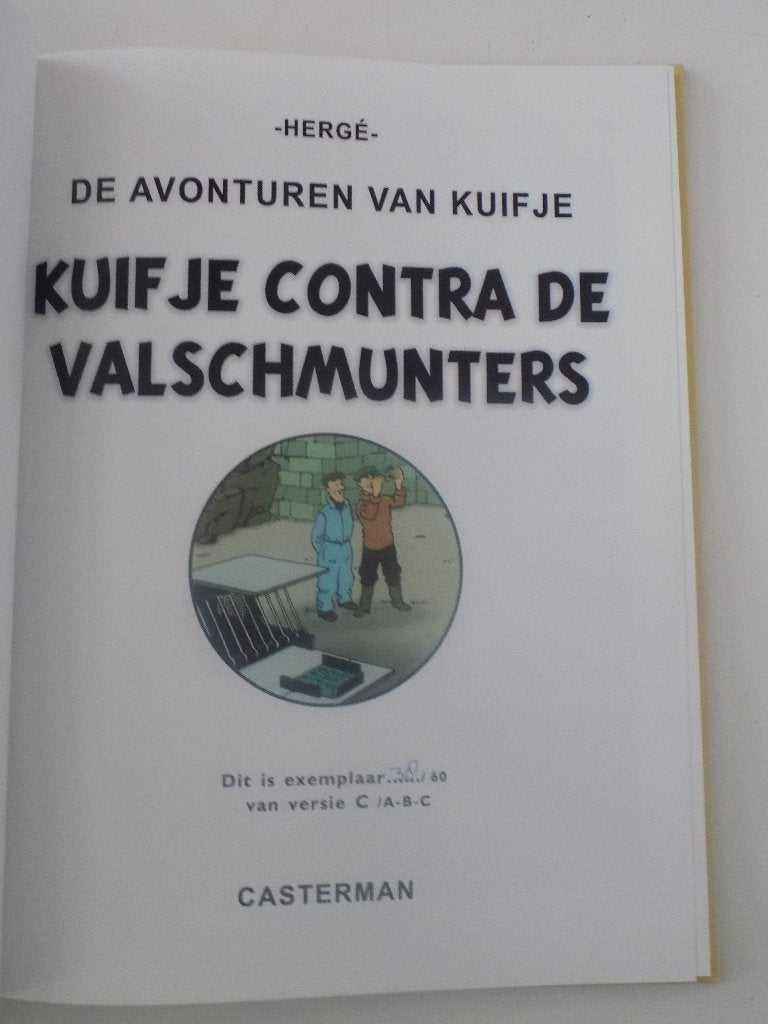 Kuifje - n1_HC_L_Contra de valschmunters [36_60], Eén stripboek, Ophalen of Verzenden, Nieuw