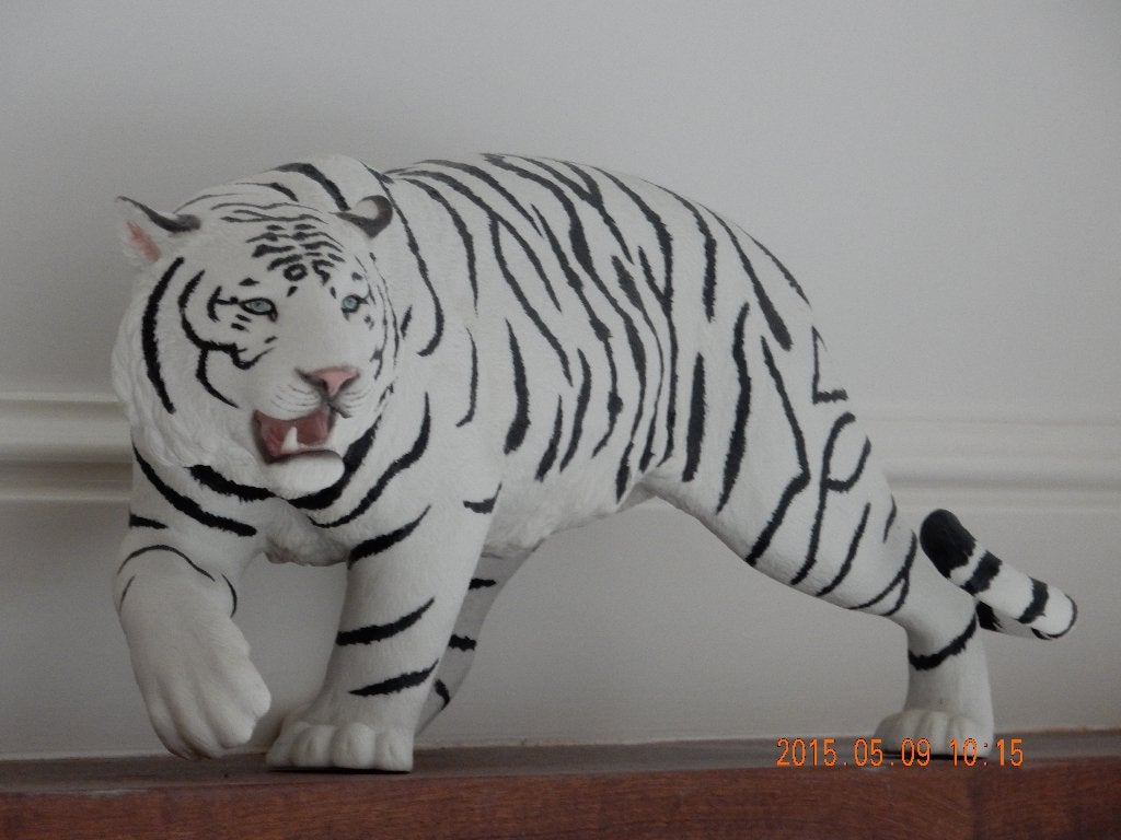 Franklin Mint witte tijger porselein in nieuwstaat, Verzamelen, Ophalen, Zo goed als nieuw, Dier