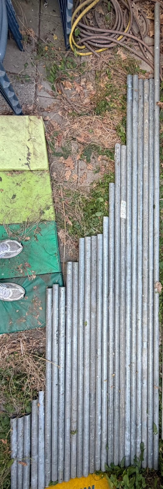STEIGERBUIZEN STAAL 42,4mm slechts €3,43/m - buiten gebruikt, Doe-het-zelf en Verbouw, Metalen, Ophalen, Gebruikt, Overige metalen