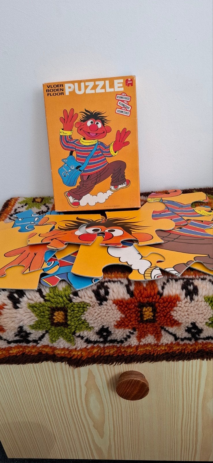Jumbo Vloerpuzzel Ernie Sesamstraat - 16 Stukken, Ophalen