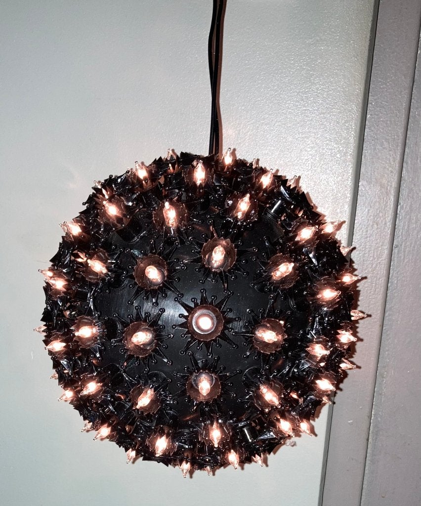 Kerstbol met acryl sterretjes en verlichting, Diversen, Kerst, Ophalen of Verzenden