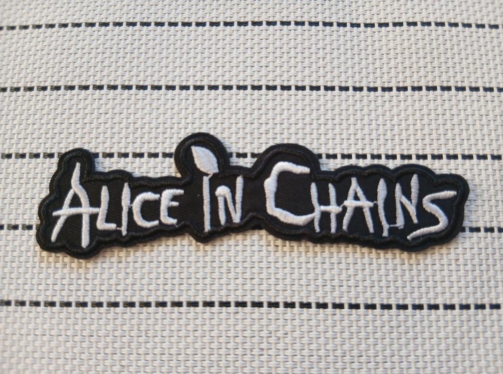 Alice In Chains €3 aanbieding shaped logo patch a22 rock, Verzenden, Nieuw, Kleding