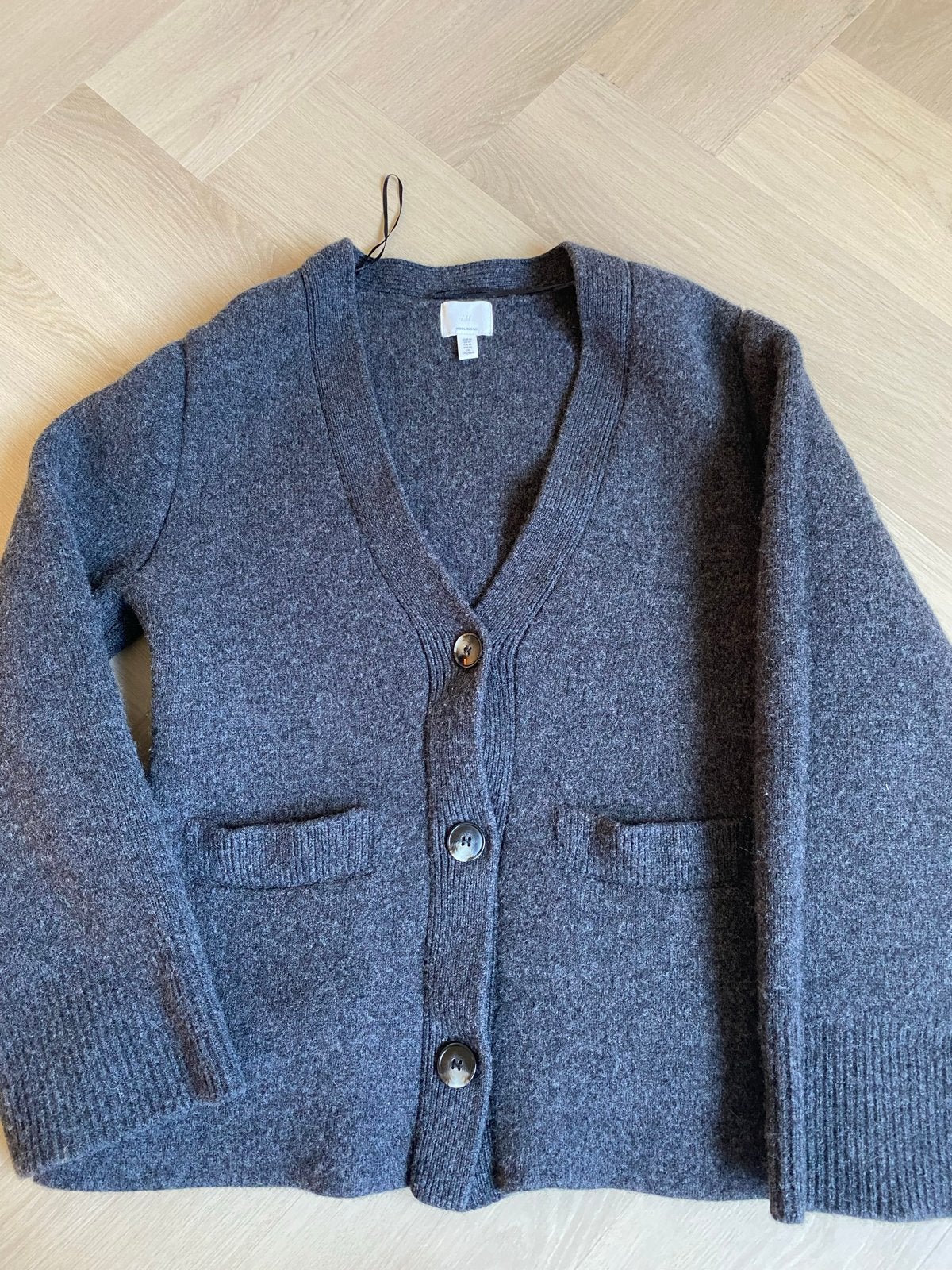 H&M Grijs Wollen Vest Maat M, Kleding | Dames, Ophalen of Verzenden, Zo goed als nieuw, Maat 38/40 (M), Grijs