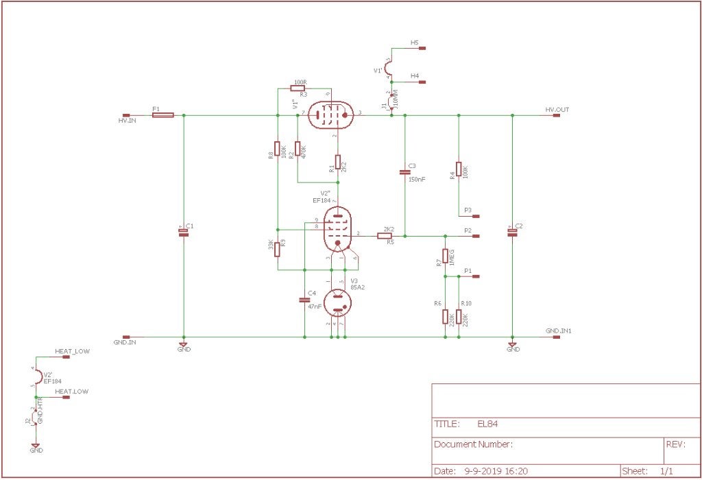 EL84 EF80 85A2 buizenvoeding 170-350V, Ophalen of Verzenden, Overige onderdelen