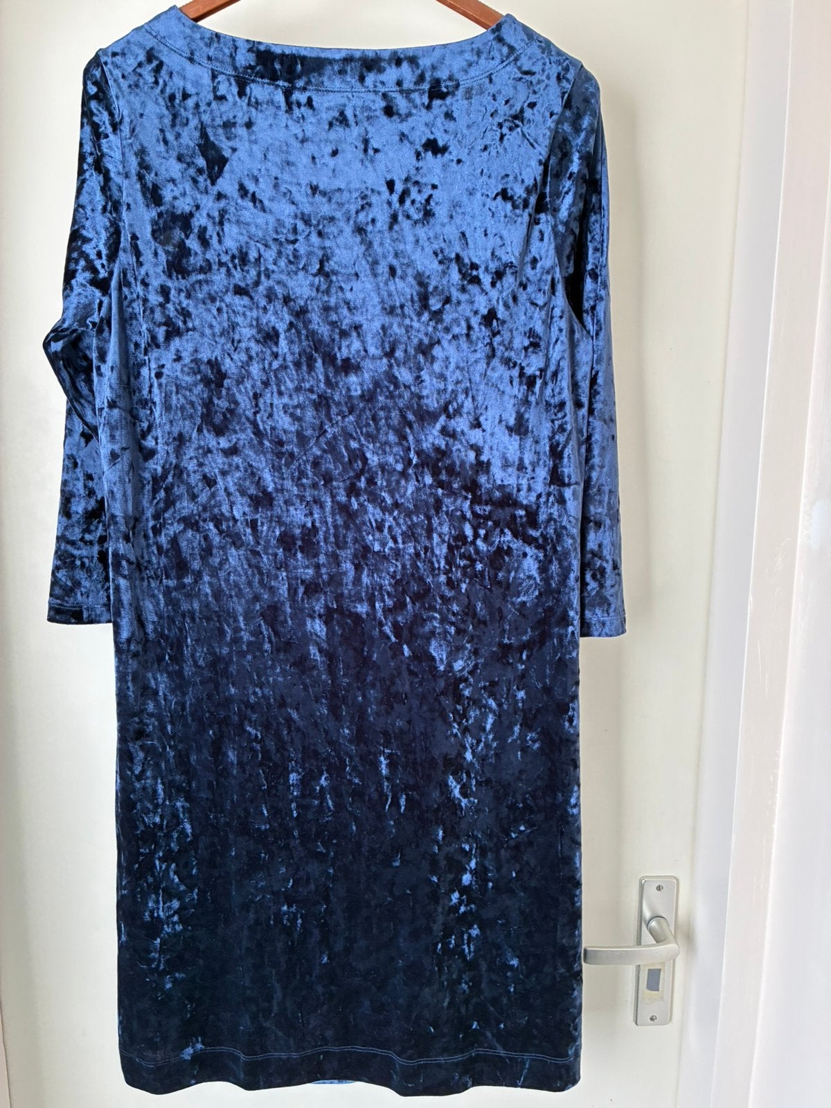 Jurk - nieuw - donkerblauw fluweel Kyra&ko - maat XL, Blauw, Maat 42/44 (L), Nieuw, Ophalen of Verzenden