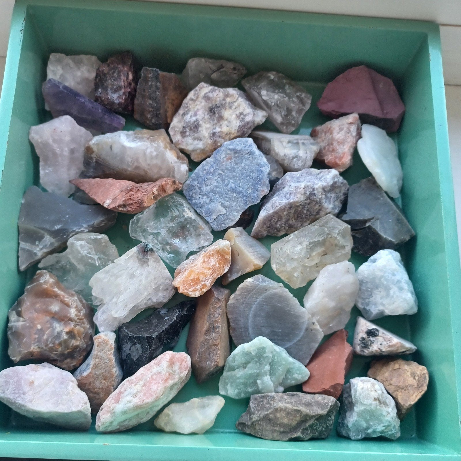 Ruwe edelstenen (trommelstenen) 1kg, Ophalen of Verzenden, Mineraal