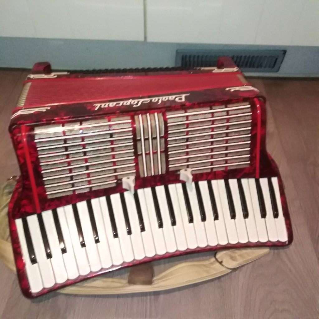 Antieke Paolo Soprani toets piano-accordeon, Muziek en Instrumenten, Accordeons, Gebruikt, Overige formaten, Knopaccordeon, Ophalen