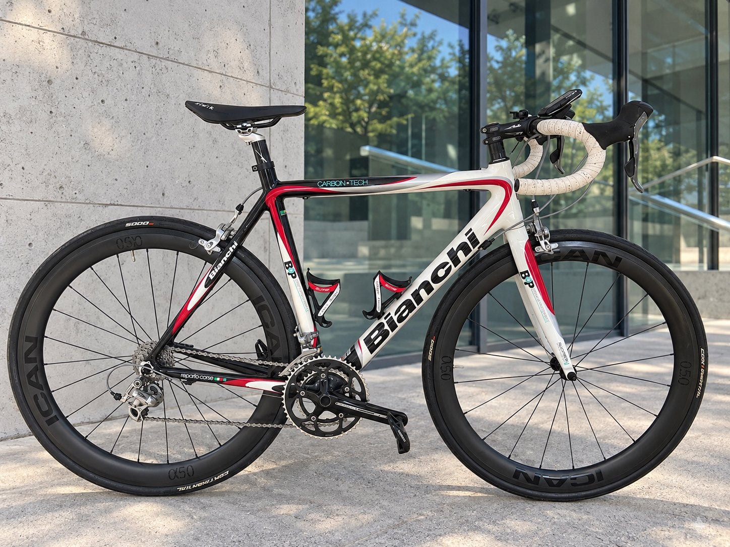 Bianchi racefiets volledig carbon | Maat 56 Shimano Ultegra, Gebruikt, Meer dan 20 versnellingen, 53 tot 57 cm, Ophalen