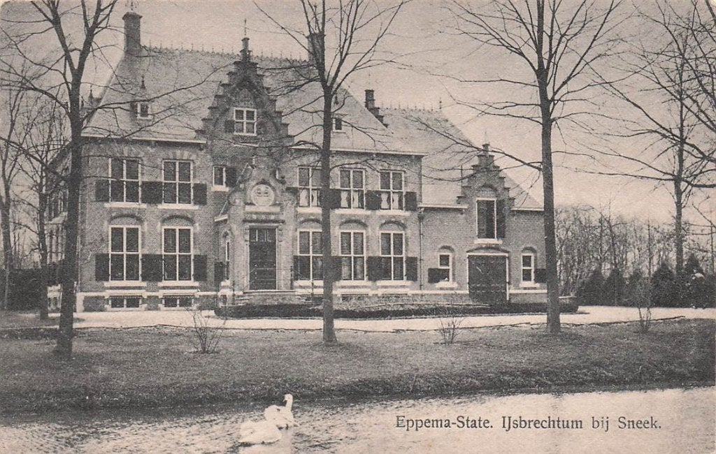 703-344-037 Eppema-State Ijsbrechtum bij Sneek, Verzenden, Voor 1920, Friesland