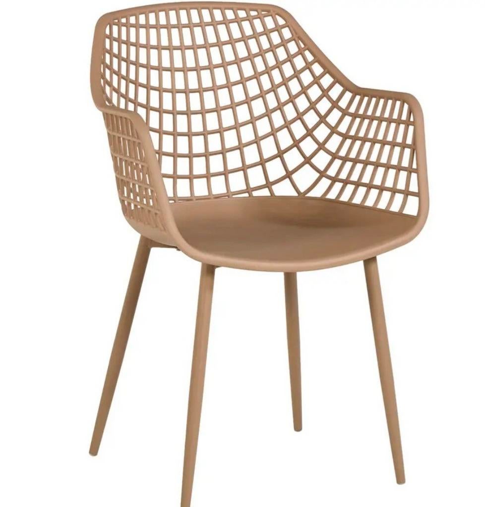 Splinternieuwe kuipstoel voor buiten, kleur taupe, Huis en Inrichting, Stoelen, Ophalen, Nieuw, Overige kleuren