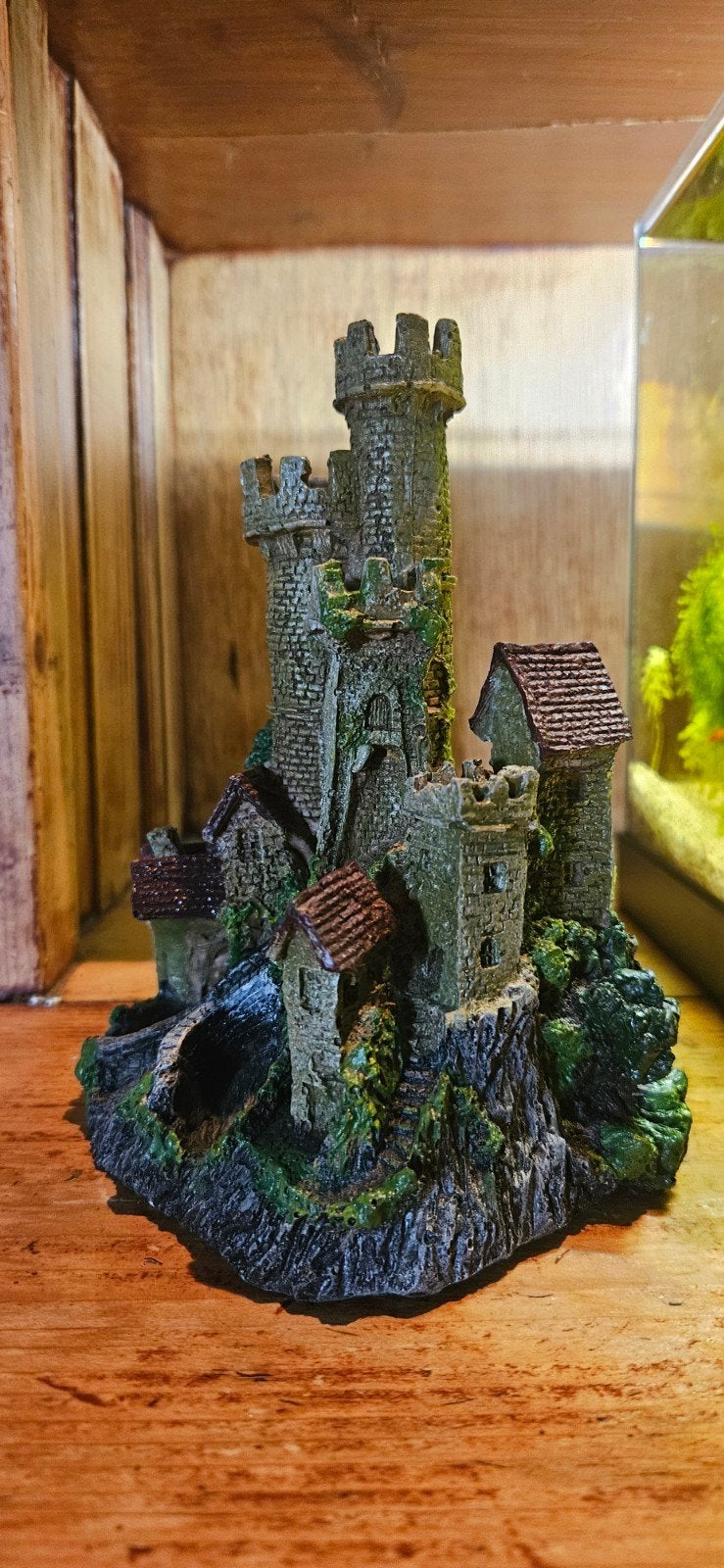 Aquarium decoratie 'Kasteel' 17 cm hoog, Ophalen of Verzenden, Zo goed als nieuw, Decoratie