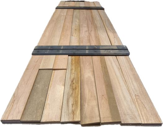 70 meter hardhouten planken geschaafd 12x120 mm - nr: hp113, Ophalen, Planken, Nieuw, Hardhout