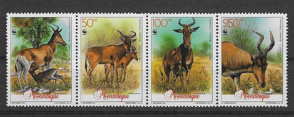 hvdhr WWF/WNF 70 antilopen complete postfrisse serie 1991, Postzegels en Munten, Ophalen of Verzenden, Postfris, Dier of Natuur