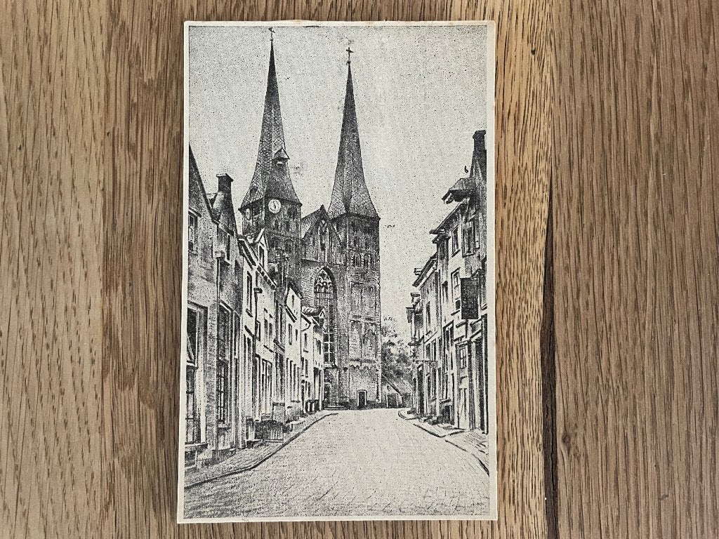 D450 Oude ansichtkaart Deventer : Bergkerk Deventer, Ophalen of Verzenden, Voor 1920, Ongelopen, Overijssel