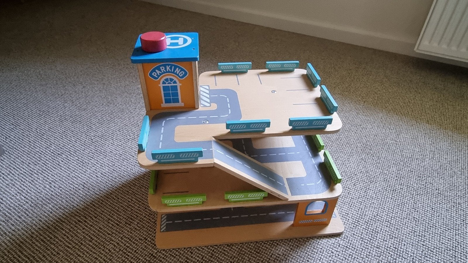 Houten parkeergarage met lift, Kinderen en Baby's, Ophalen, Gebruikt, Overige typen