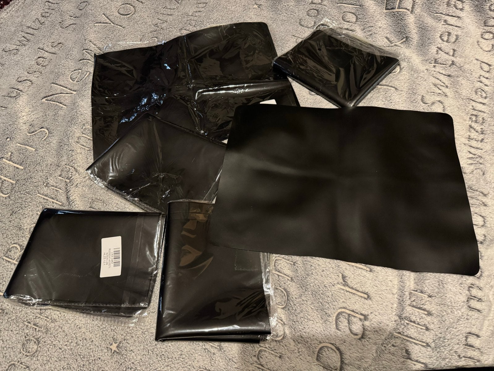 Zwarte placemats - Set van 6, Overige typen, Kunststof, Nieuw, Ophalen of Verzenden