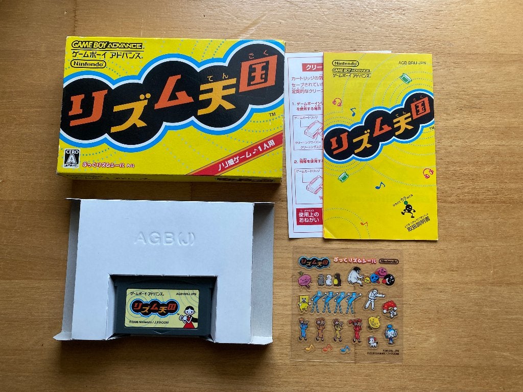 Rhythm tengoku gameboy japan + stickers, Avontuur en Actie, 1 speler, Ophalen of Verzenden, Zo goed als nieuw
