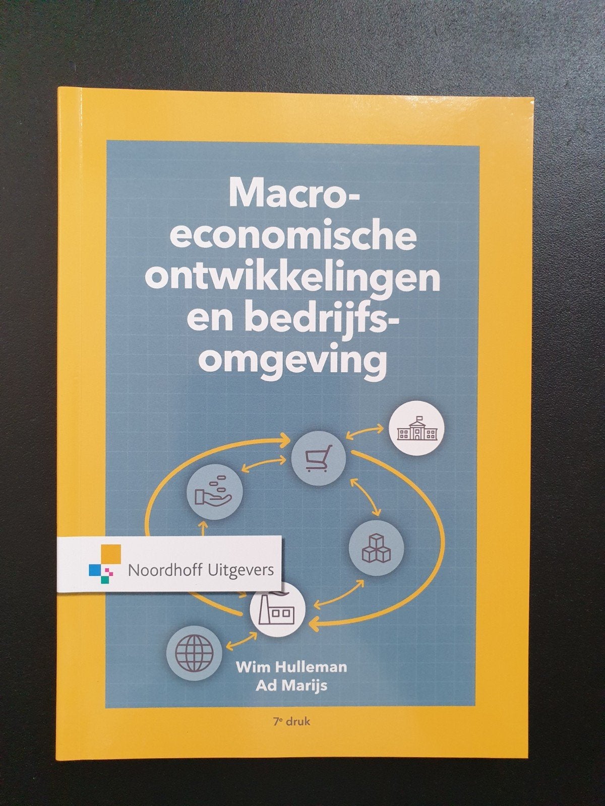Macro-economische ontwikkelingen en bedrijfsomgeving, Boeken, Studieboeken en Cursussen, Wim Hulleman, Ad Marijs, Zo goed als nieuw