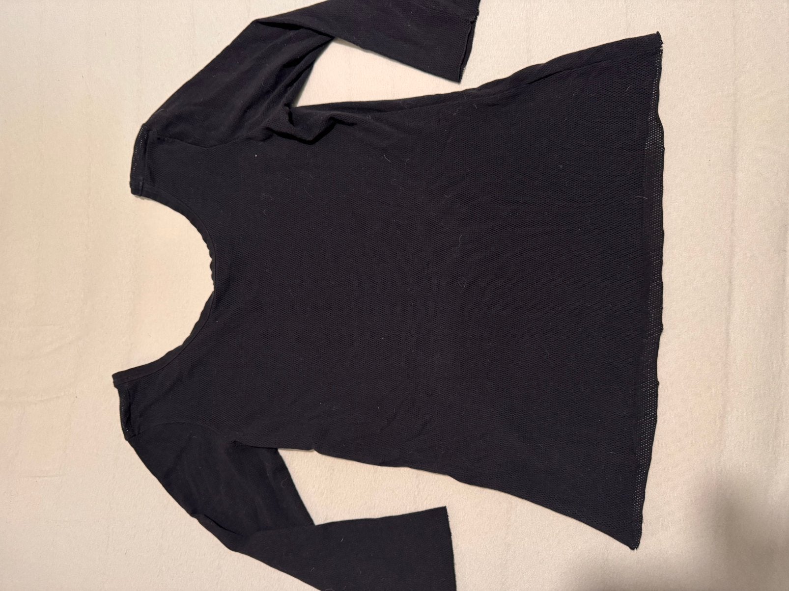 10 Days zwarte mesh top maat 3, Ophalen of Verzenden, Zo goed als nieuw, Zwart, Lange mouw