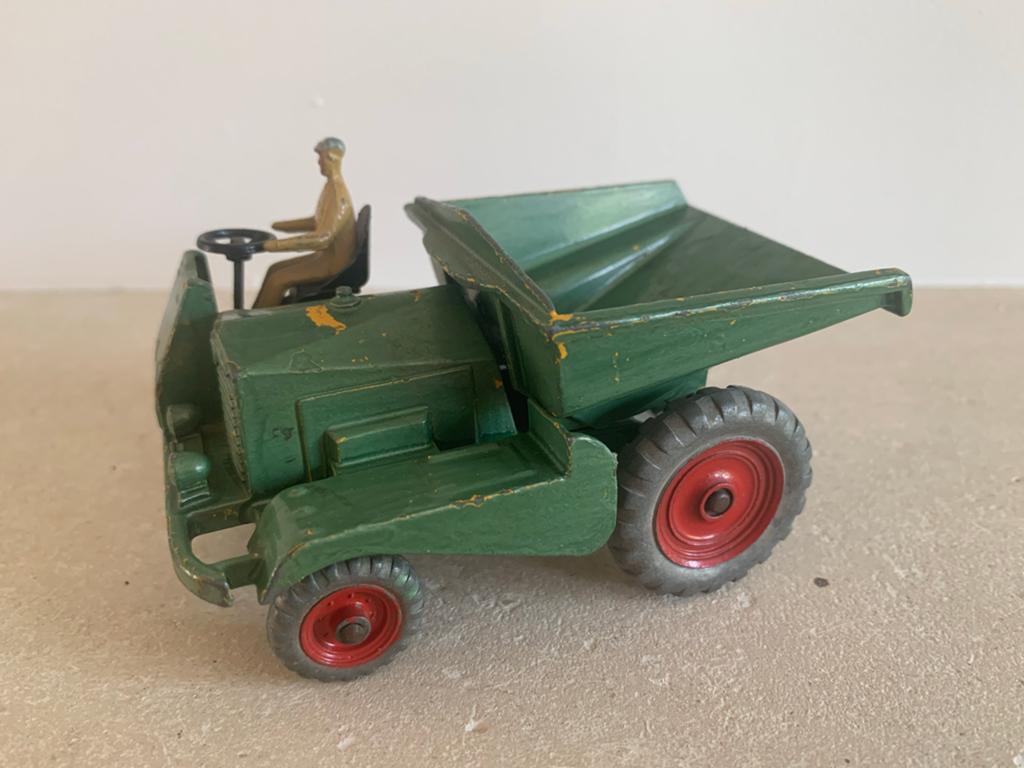 Vintage Dinky Supertoys Muir-Hill Dumper -NR 562- Groen, Ophalen of Verzenden, Gebruikt