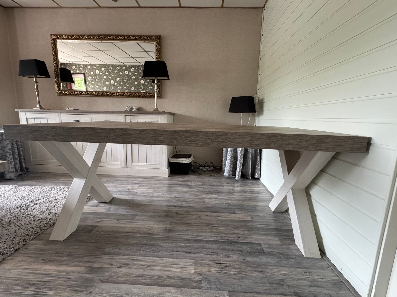 Eettafel, dressoir, tv meubel, hoekbank landelijk wonen‼️, Huis en Inrichting, Ophalen, Zo goed als nieuw, Landelijk wonen, Minder dan 4 stoelen