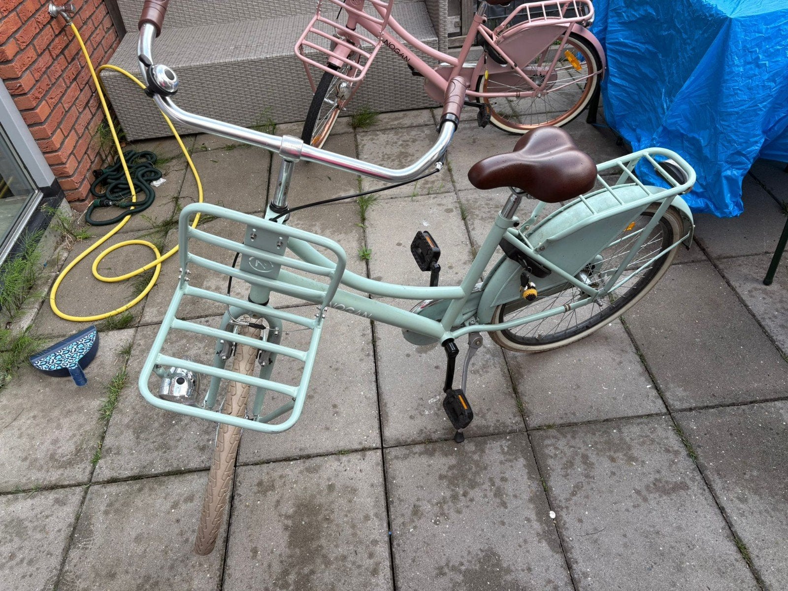 Nogan Vintage Transportfiets 24 inch Meisjes Oslo Groen, Minder dan 10 versnellingen, Minder dan 49 cm, Ophalen of Verzenden, Zo goed als nieuw