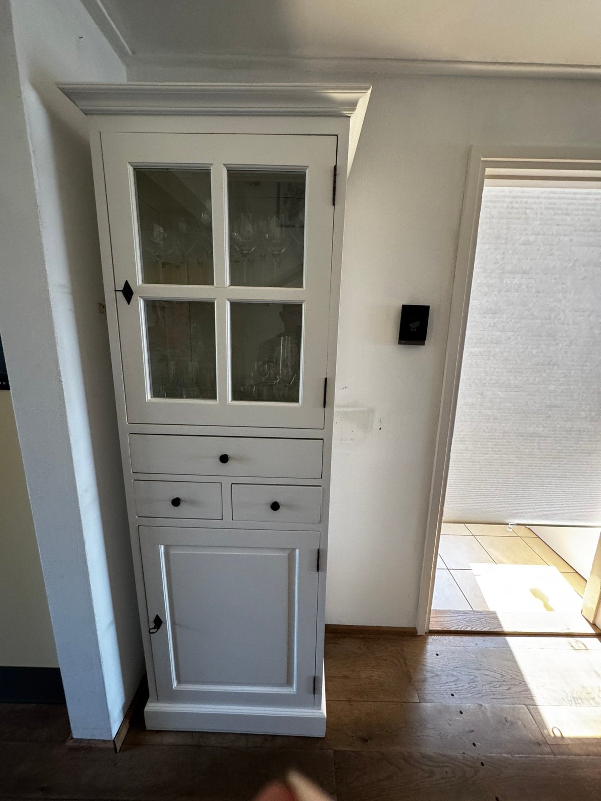 Vitrinekast, Ophalen, Gebruikt, Met deur(en), Glas