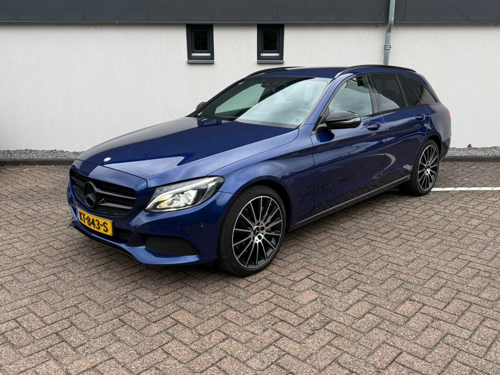 Mercedes-Benz C350 e Plug-in Hybrid AMG Trekhaak Airco, Automaat, Achterwielaandrijving, Blauw, Leder en Stof
